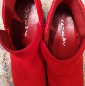 City Classified lipstick red boots clean